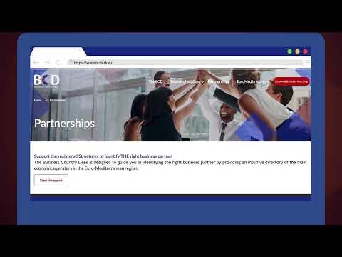Embedded thumbnail for BCD Platform - Partnerships Section: Build your Network