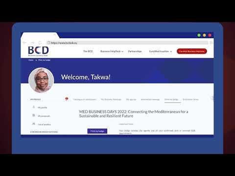 Embedded thumbnail for BCD Platform - EuroMed Business Matching: Get connected